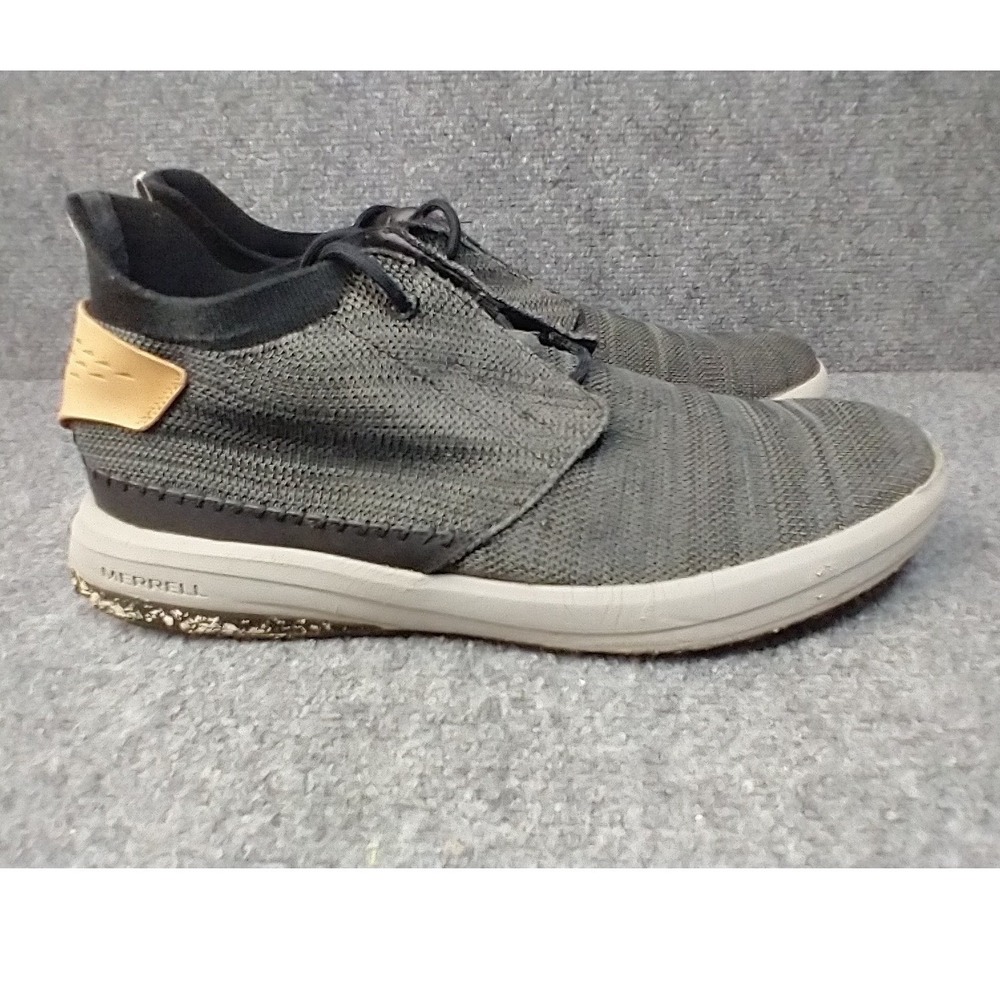 Merrell Range‎ AC+ Mens 13 Gray Knit Casual Walking Sneakers Vibram J97467